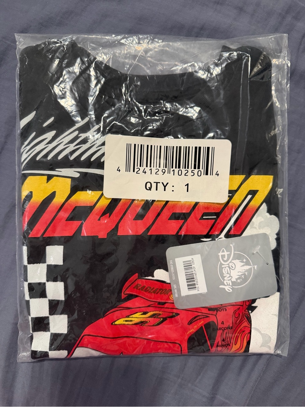 Disney Lightning McQueen Graphic Tee - Black/Red/Yellow